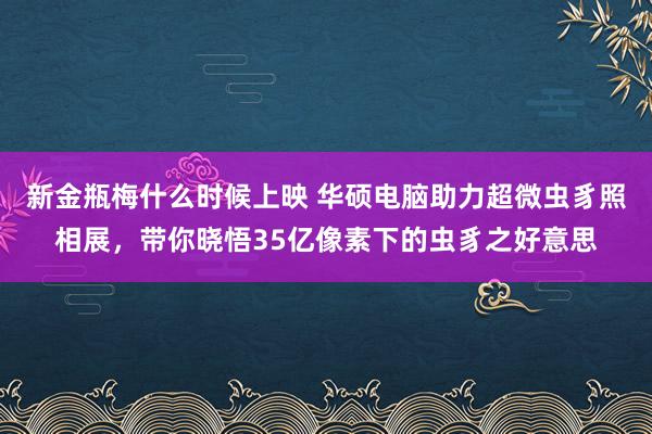 新金瓶梅什么时候上映 华硕电脑助力超微虫豸照相展，带你晓悟35亿像素下的虫豸之好意思