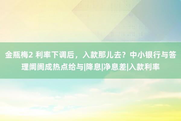 金瓶梅2 利率下调后，入款那儿去？中小银行与答理阛阓成热点给与|降息|净息差|入款利率