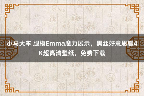 小马大车 腿模Emma魔力展示，黑丝好意思腿4K超高清壁纸，免费下载